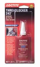 Apply several drops of liquid threadlocker onto bolt at targeted tightened nut engagement area or, when using the stick product, completely fill the root of the threads at the area of engagement. 6.