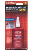If necessary, spray (bolt and hole) with Loctite Klean N Prime. Allow 30 seconds to dry. 3. Select the proper strength Loctite threadlocker. 4.