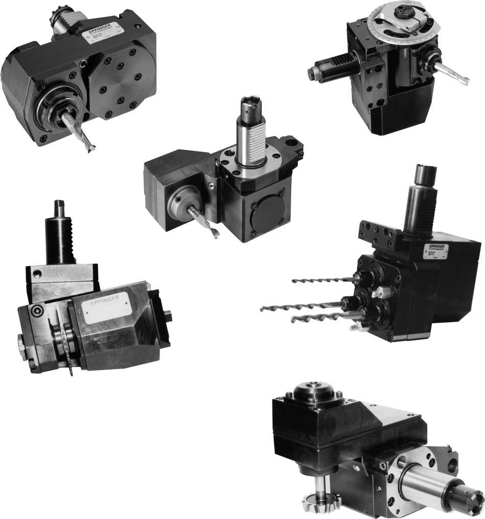 PRECI-FLEX Applications STANDARD AND SPECIAL TOOLING Speed Increaser - high RPM Speed Reducer - high torque Multiple Drills/Taps, X or Z direction