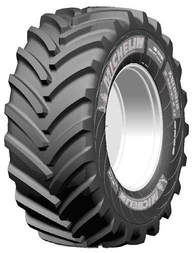 reaps all the benefits of Michelin Ultraflex technology. Capable of operating at pressures as low as 0.8 bar, it can maximize its footprint without compacting the soil.