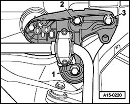 Page 19 of 33 17-15 - First remove front bolts -2- and -3- from
