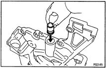 REMOVE DRIVE AND DRIVEN ROTORS Remove the 10 screws, pump body cover, the drive and driven rotors. Torque: 10 N m (105 kgf cm, 8.