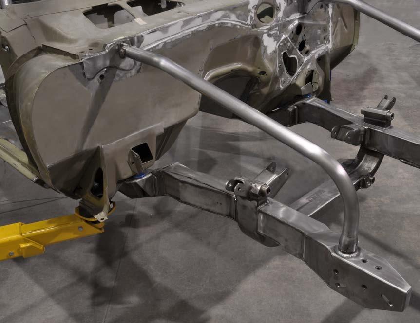 most rigid part of  The lower end of the support strut utilizes Chassisworks exclusive bolt