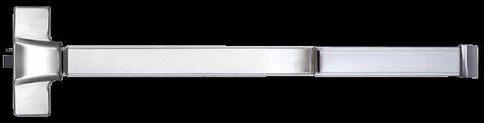S6100 RIM MOUNT EXIT DEVICES For use on single doors or pair of doors with mullion (minimum stile width of 4-1/2 )