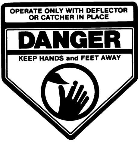 Safety and Instructional Decals Included in Mower Deck