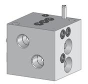 Note: It is recommended that the outlet base block be assembled close to the center of the assembly for the most consistent flow results.