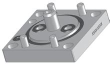 3 Install any needed DBB modules per step 6 of General SSV Assembly. Flange Replacement 1 Using a 5/32 in. hex torque wrench, loosen the mounting screws and remove the DBB module from the base block.