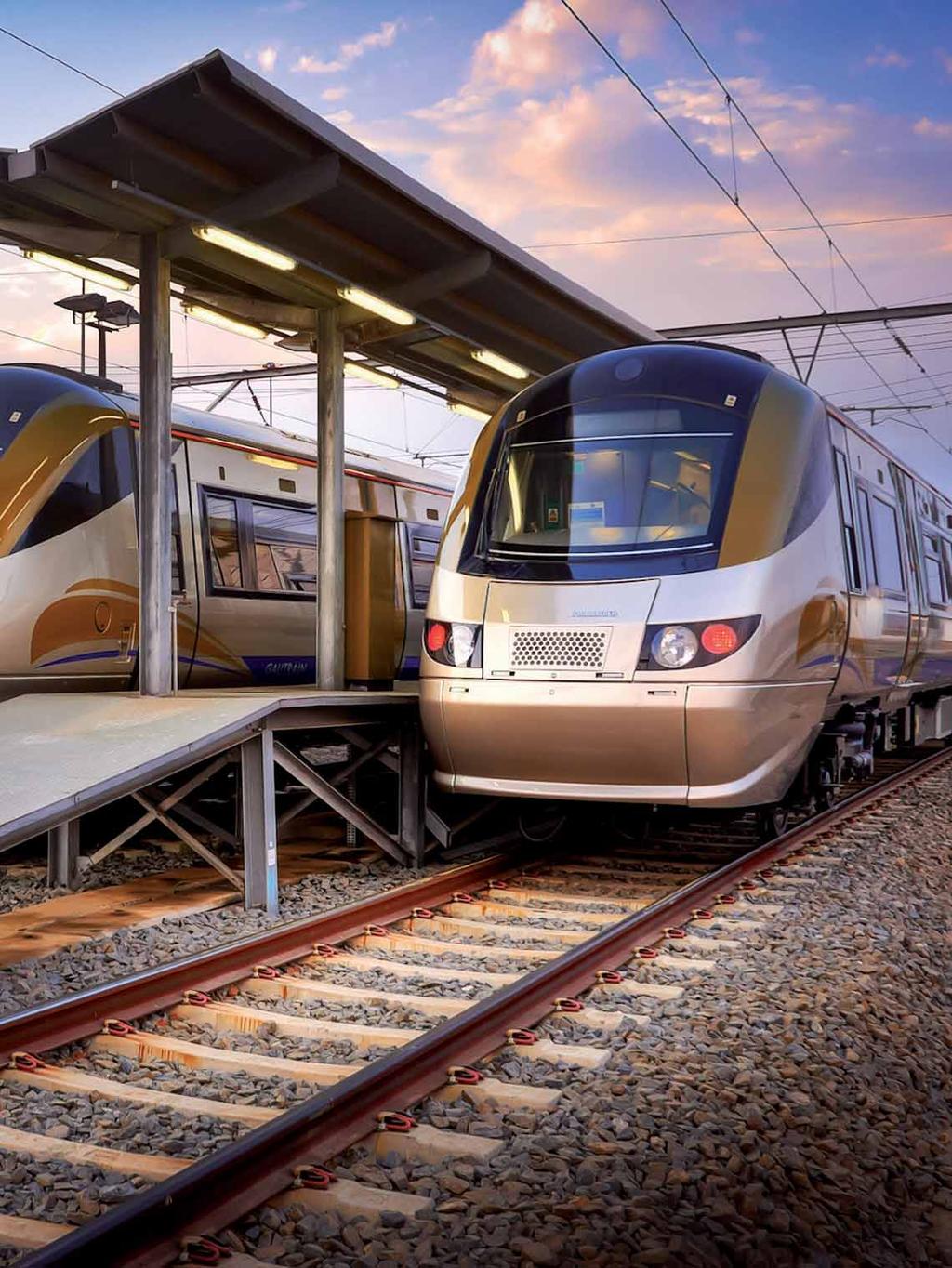 Bombardier delivered the design and supply of the core electrical and mechanical systems for Gautrain, a prestigious project including a fleet of 96 state-of-the-art BOMBARDIER* ELECTROSTAR*