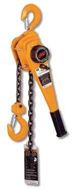 14 Manual Chain L5H Premium Series lever chain hoists 0.75 to 6 metric ton line pull capacities Features Our top-of-the-line lever chain hoists offer the ultimate in performance and endurance.