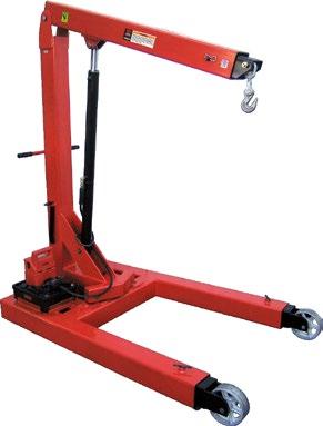 24 CRANES ENGINE LOAD LEVELERS 25 Increased technician safety by leveling the load 78106A FOLDABLE ENGINE CRANE 2,500 LBS.