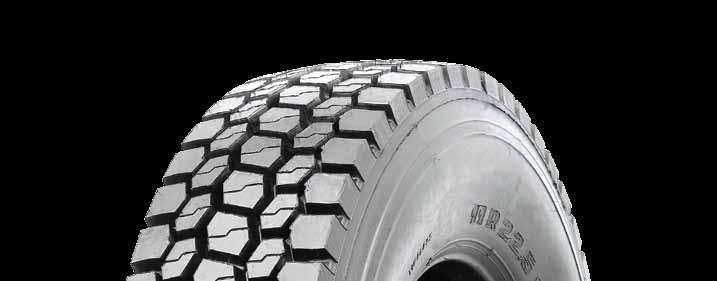 HN306 PREMIUM OPEN SHOULDER DRIVE The combination of good traction and wear, together with a wide tread makes this a solid choice for line-haul and regional drive applications. 709367 11R22.