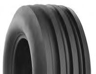 00-16 8 80 35 357-855 4-RIB STUBBLE STOMPER TLF2 4-rib tread gives flotation and resistance to side slip.