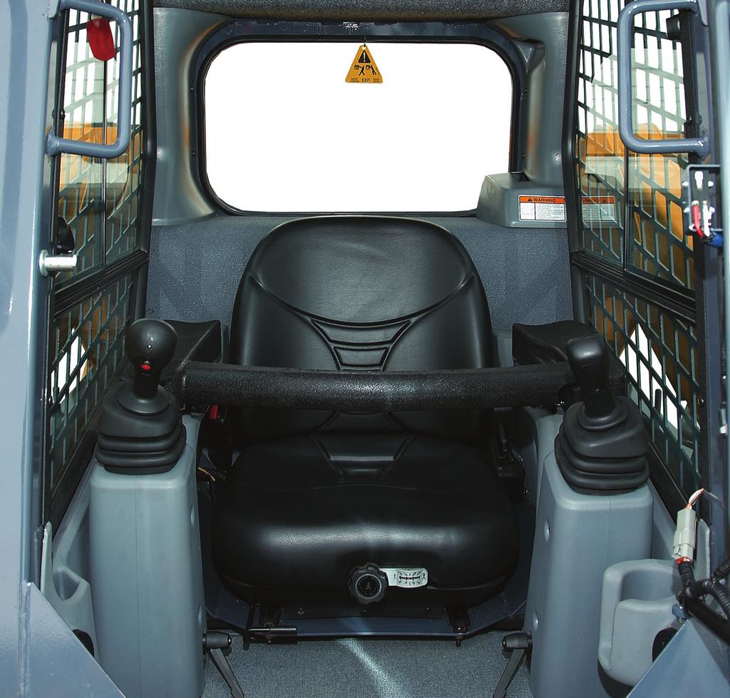 skid steer loaders - r adial & vertical SOUND REDUCTION MATERIAL Suppresses outside noise for a quieter operator