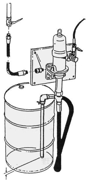 3.2 Installing the Siphon Pump When installing the pump at the panel unit (separately available) or the mounting bracket, observe the following procedure.