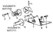 Parts List for 9910-KIT1708, 9910-KIT1710 and 9910-KIT1711 Figure 2.