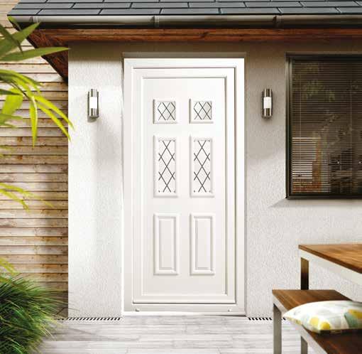 Stable doors feature multi-opening facilities: with a glazed top opening and a solid panel bottom opening.