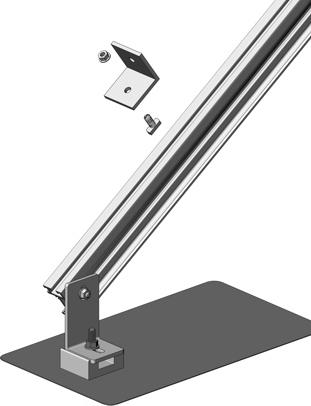 B. Align Rail-to-Rail bracket to turn bolt and secure with flange nut. Torque to 14-16 ft.-lbs.