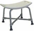 Bath Seats Platinum Collection Bath Seats Anodized aluminum frame is lightweight, durable and rust-resistant.