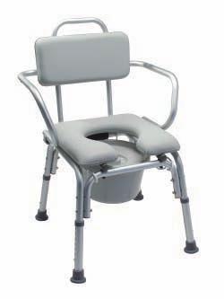 Comfortable, cushioned seat and backrest are water-tight and easy to clean. Anodized aluminum frame is lightweight, durable and rust-resistant. Attractive platinum grey color.