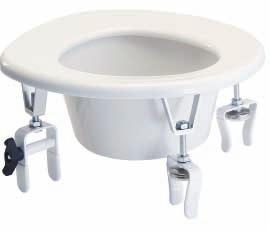 Raised Toilet Seats Versa Height Raised Toilet Seat Features four, clip-on brackets that fit most toilets.