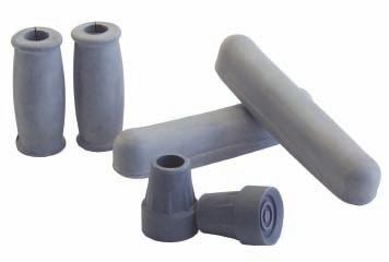 9029 Grey 2 pr/pk Fits large base quad canes: 6118A and 6120A.