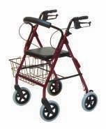 RJ4300B Walkabout Lite Four-Wheel Rollator This new, lighter-weight Walkabout Lite rollator utilizes hightech aluminum to reduce its weight to only 12 lb.