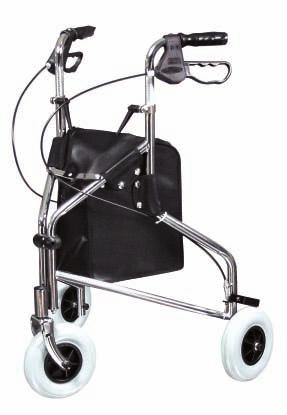 Rollators Bariatric: Deluxe Four Wheeled Rollator A versatile walker with four oversized 8" wheels that provide a soft ride over most types of terrain. Powder coated heavy-duty steel frame.