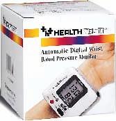 Accurately measures systolic/diastolic pressures and pulse. Automatic power-off function. Compact size. Instruction manual included.