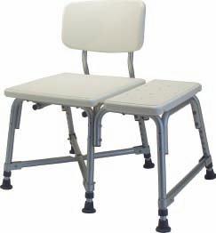 7958A Commode Transfer Tub Bench 1 ea with tub clamp and swing arm Comes complete with commode pail and cover.