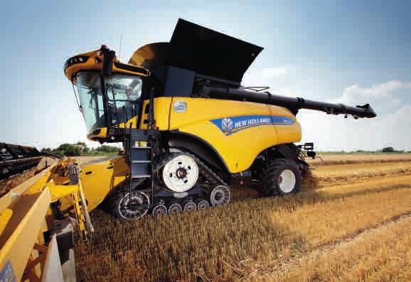 hydraulically maintained to guarantee efficient harvesting of lying or low growing crops such as peas and beans.