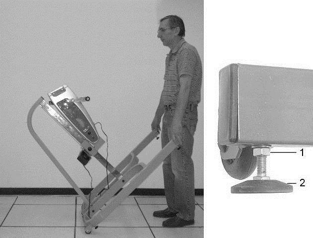 3. PREPARING THE APT HI-LO Figure 4 Figure 4A 3.1. Moving your APT Hi-Lo The APT Hi-Lo can easily be moved by lifting the end of the frame and pushing the unit using its wheels, see Figure 4. 3.2.