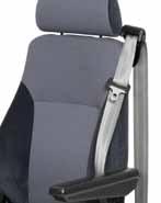 Be-Ge 92-series The seat can be equipped with different types of headrests The