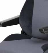 Be-Ge 93-series The seat can be equipped with headrest,