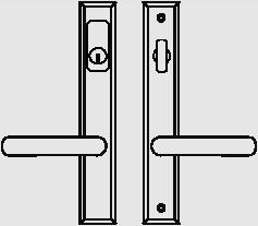 ALLEGRO TORINO Zamac Handle & 30mm Plate Series ALLEGRO Series Unassembled Trim Kits Handle sets for active doors with US-cylinder (cylinder included) Handle sets for semi-active doors (knob tail