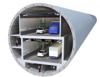 Concept 6: Highway/Transit Tunnel Concept Envisions one