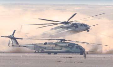 6 Evolution of the CH-53E Super Stallions: T he successful experience with the two engine H-53 series helicopters for combat assault, minesweeping, naval missions,
