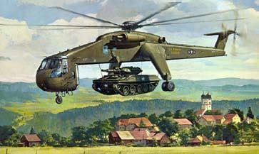 Sikorsky initiated a S-64B super flying crane program to be responsive to the Army Heavy Lift Helicopter (HLH) program, and the U.S. Navy/Marine requirements for a three engine aircraft.