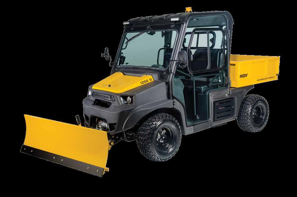 efficient snow plow for clearing driveways and parking areas.