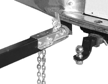 b) With the help of another person, Support the Tow Bar and pivot the Jack Stand up to the transporting position (Figure 51). c) Secure with the spring clip and clevis pin previously removed. 3.