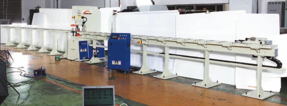 The ANC combines a punching machine with a single-axis in-feed system for