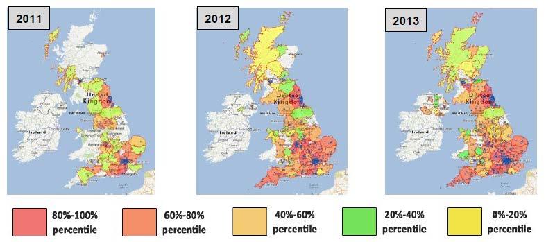 UK charging network (public) UK Govt: PiP 2011-2013 13.