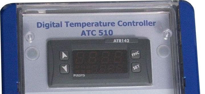 2-3.1 ATC 510/520/525 for wall-mounting Application The ATC 510/5205/525 is a modern microprocessor-based (PID) control device featuring easy handling and a digital display.