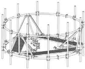 25 LATTICE & GUYED TOWER Low Profile Platform for Lattice Tower with 15 Frame - Fits 1.