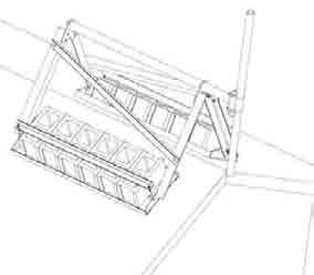 29 ROOFTOP/WALL OP/WALL MOUNTS Non-Penetrating Sloped Roof Mount - Will work on Roofs from flat to 45 pitch - Can use 2⅜ - 3½ OD Pipe Mount - Blocks ordered separately - Rubber Mats ordered