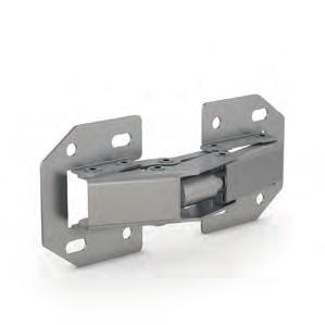 oncealed hinges Spring loaded concealed hinges - 90 opening Part number Material Finish Weight (g) 70-1-9003 steel nickel plated