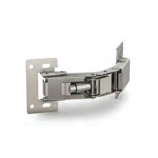 2 Ø4 4x8 19 21 Spring loaded concealed hinges - 150 opening For door thickness max. 20 mm.