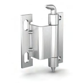 oncealed hinges oncealed hinges - 120 opening Zinc plated steel hinge, small flat side in raw steel. Natural POM pin diameter. For pin with groove, optimal use of circlips IN 799 RS4.