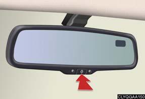 To disable this function, set the master switch in the neutral position (between L and R). The anti-glare mirror uses a sensor to detect light from vehicles behind and automatically reduces glare.