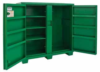 = new product = Replacement Part = Accessory B = Bare tool Utility Cabinets 5660LH Recessed and concealed lock protectors for maximum security against drilling and cutting lock. Flush-mounted doors.