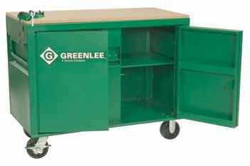 STORAGE & MATERIAL HANDLING Bi-Fold Cabinet Maximum storage capacity with minimum floor space requirements. Four (4) individual 15" d. x 14-1/2" h. x 60" w.